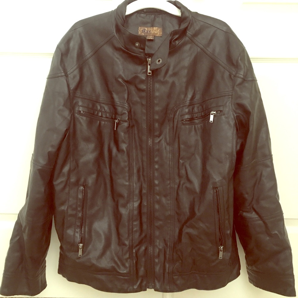 Leather look jacket